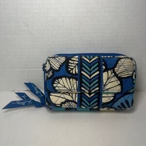Vera Bradley Women's Blue Bayou Floral Print All in One Crossbody Wallet